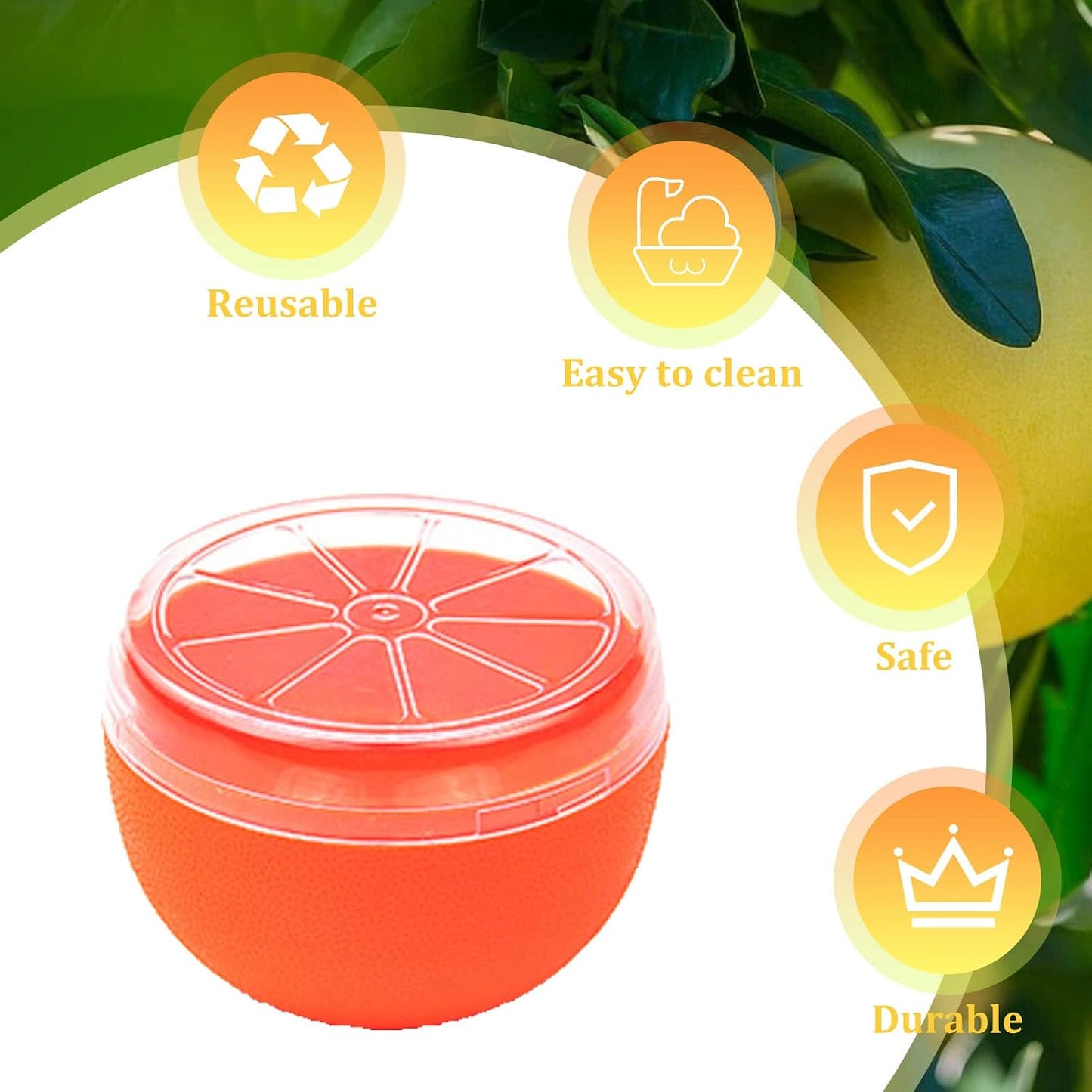 Avocado Storage Containers, Reusable Avocado Keeper for Fridge, Individual Avocado Saver Holder Organizer for Refrigerator to Keep Avocado Fresh