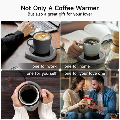 Coffee Mug Warmer, Cup Warmer for Desk with Auto Shut Off Smart Temperature Settings, Electric Beverage Tea Water Milk Heater for All Cups and Mugs, Heating Plate Candle Wax Warmer