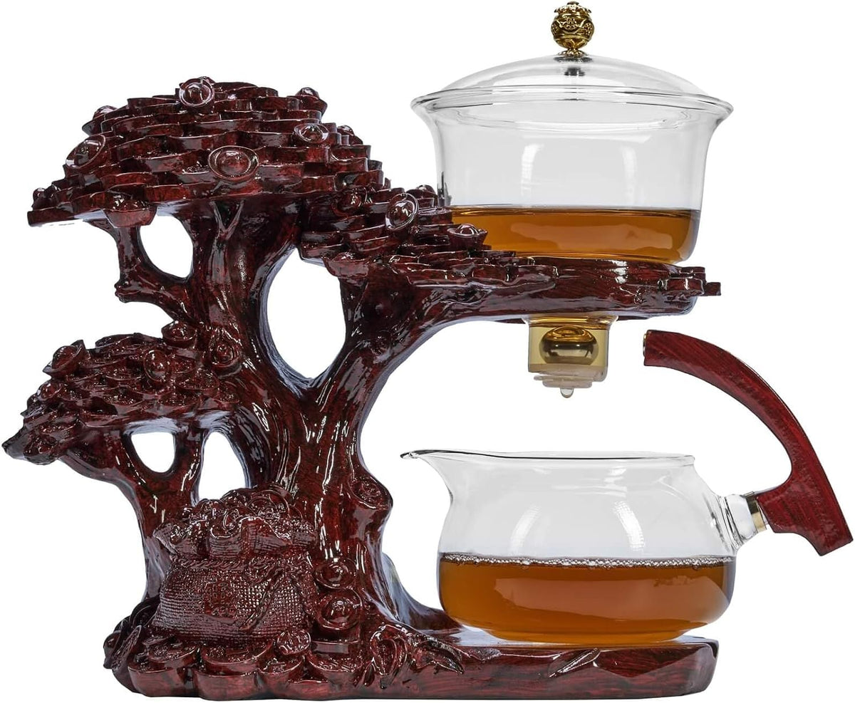 Kungfu Glass Tea Set Automatic Glass Teapot Set (Bird)