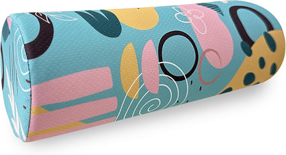 Neck Roll Pillow for Sleeping,Ergonomic Cylinder Tube Pillows for Cervical Spine and Neck Support,Versatile Roll Pillow for Bed,Office,and Travel,Memory Foam Bolster with Washable Cover