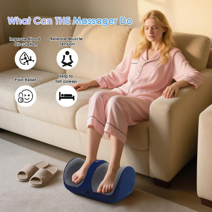 Shiatsu Foot Massager, Foot and Calf Massager with Heat, Black | 3 Intensity Levels, Heating, Auto Shut Off, for Feet, Calves, Arms and Ankles, for Plantar Fasciitis, Pain Relief