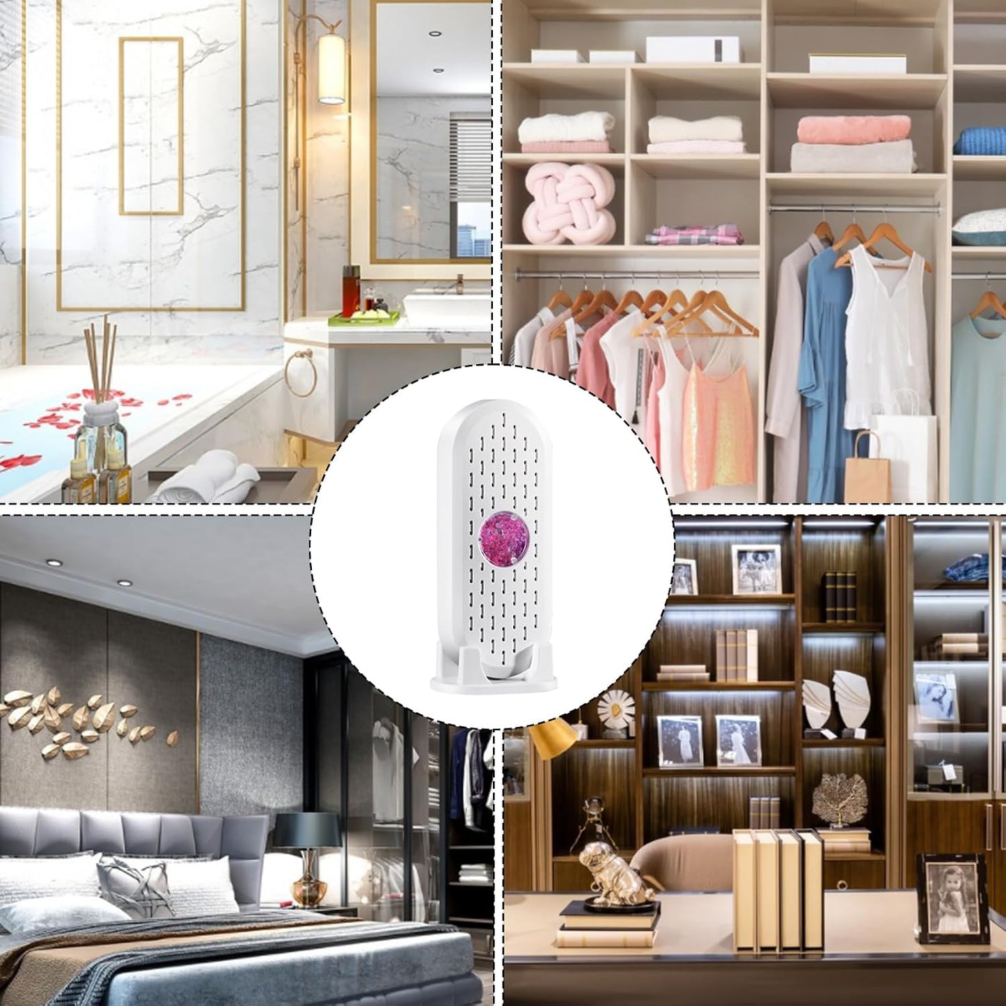 Mini Dehumidifier, Home Portable Room Dehumidifiers, Refrigerator Dehumidifier, Closet Shoe Cabinet Indoor Dehumidifier for Home, Basement, Bathroom, Closet, RV