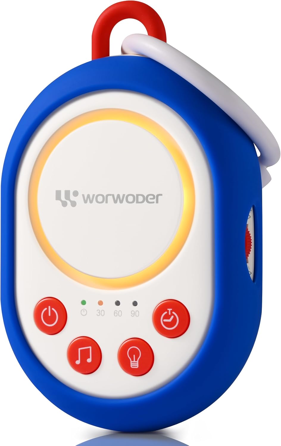 2026 Mom's Choice Awards | White Noise Sound Machine Baby with Night Light, 20 Soothing Sounds, 22 Hours Battery Life, Travel, Registry Gift, Shower, Clips on Baby Stroller (Blue)