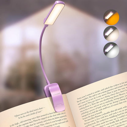 Glocusent 13 LED Book Lights for Reading at Night, Gifts for Book Lovers
