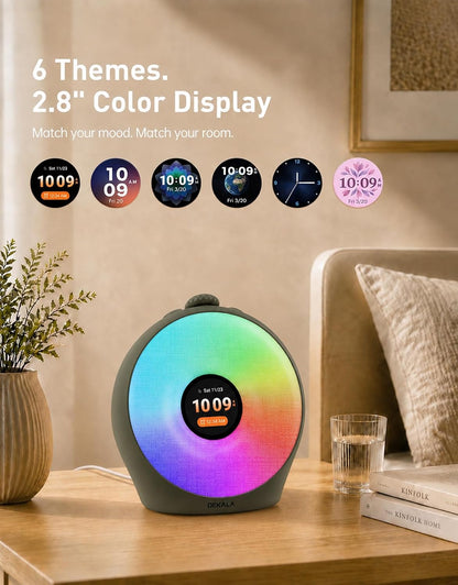 Dekala Sunrise Alarm Clock with Pulse Wake, 7-Day Programmable 4 Loud Alarm