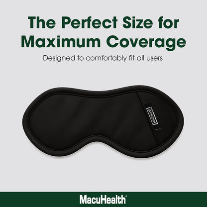 MacuHealth MacuMask Essential Moist Heat Eye Compress SterilEyes Technology | Adjustable fit system, Dual temperature application, Even heat distribution, Travel-friendly design, Comfort-focused wear