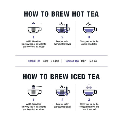Tiesta Tea - Lavender Chamomile Herbal Tea, Loose Leaf, Calming Blend with Chamomile, Lavender, and Lemongrass, Caffeine-Free Herbal, Great for Hot or Iced, Resealable Pouch, 25 Cups, 0.9 Ounce