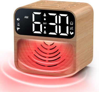 AuroraCalm Extra Loud Alarm Clock for Heavy Sleepers with 115dB Alarm