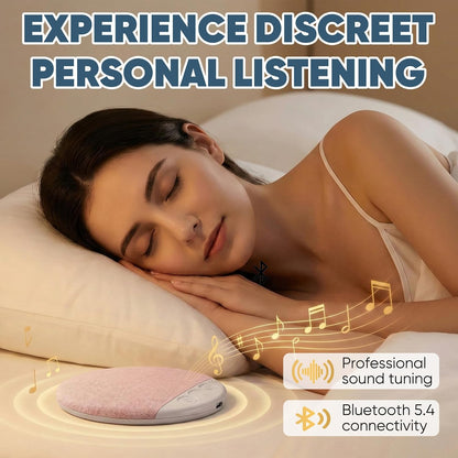 Sleep Pillow Speaker, 2026 New Bluetooth Pillow Speaker,Portable Bluetooth Under Pillow Speaker with White Noise，for Deep Sleeping, for Side Sleepers and Deep Sleep (No Charger (Pink)