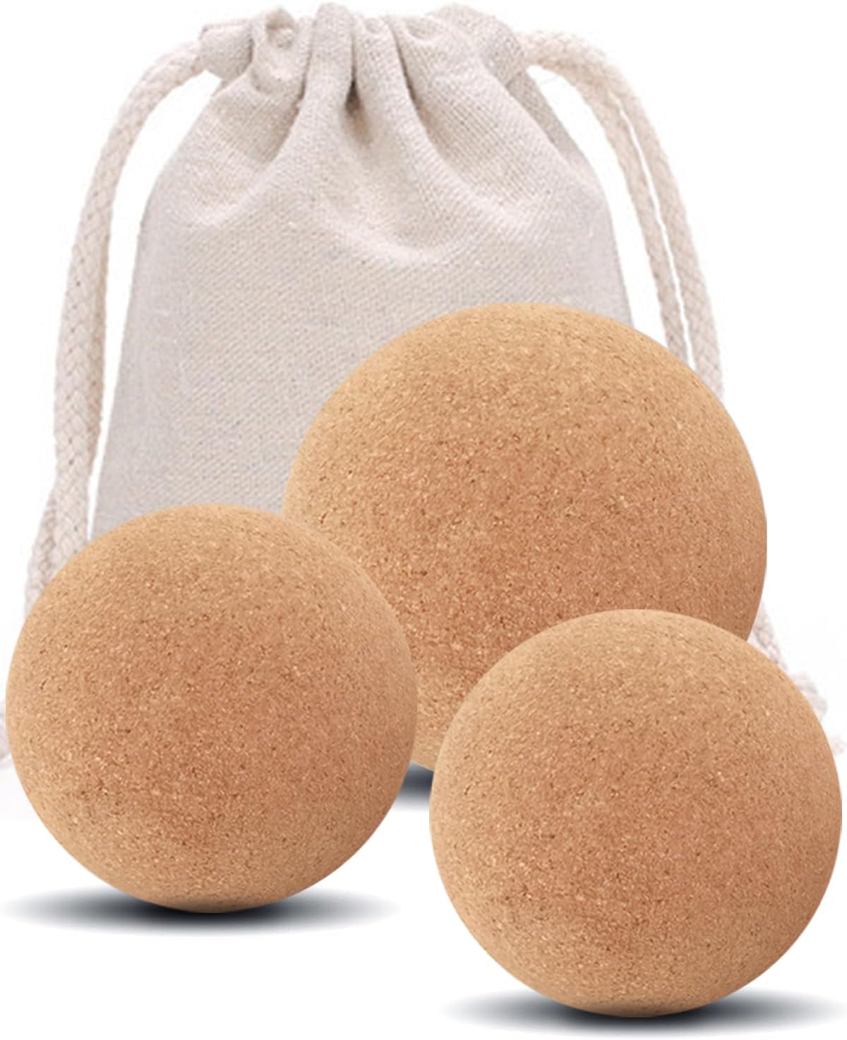 KITWILD Cork Peanut Massage Ball | Peanut Double Lacrosse Massage Ball, Deep Tissue Muscle Massage, Myofascial Release, Muscle Knots, Yoga Therapy