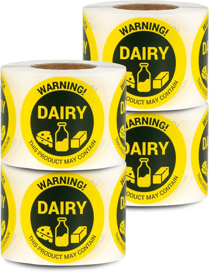 Sesame Seeds Allergy Warning Stickers, 1.5 Inch Round, 300 Labels