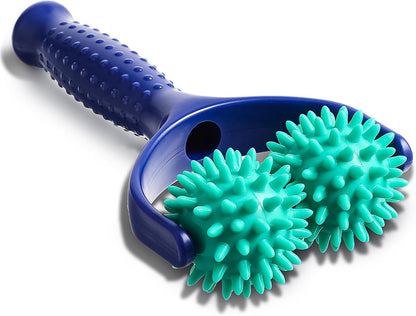 Spiky Massage Balls Rollers with Dual Ball Design, Manual Massage Stick