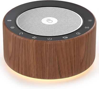 Kipcush White Noise Machine for Baby & Adults, 30 Soothing Sounds, Sleep Sound Machine with 8 Color Night Light, Memory Function, White Noise for Sleeping, Nursery, Office, Travel & Relaxation