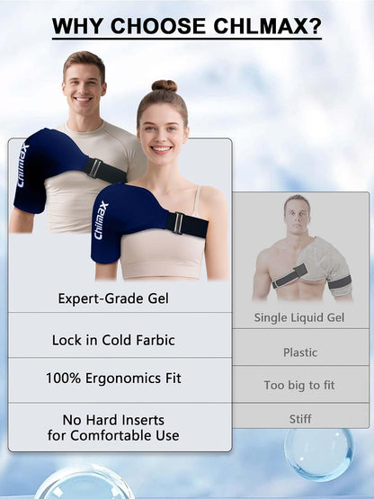 Shoulder Ice Pack Wrap for Rotator Cuff Cold Therapy Brace