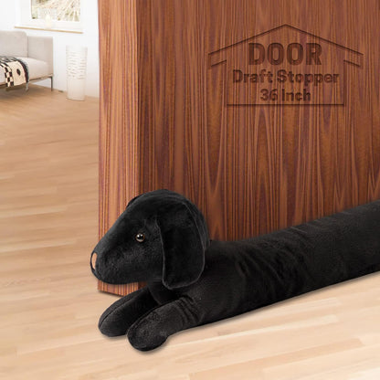 SWISSELITE 36 Inch Under Door Stopper, Decorative Door Noise Blocker | Weighted 3.2 Pounds Animal Air Draft Stopper Soundproof Energy Saver for Door & Window