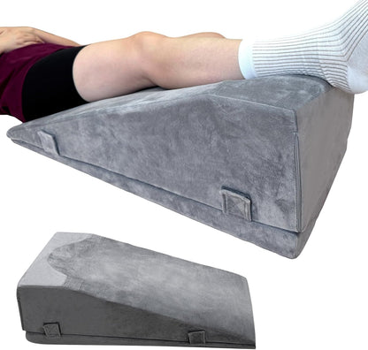2 Adjustable Arc-Designed Leg Elevation Pillow for After Surgery – Knee Replacement Recovery Aid, Bone Foam Knee Surgery Pillow for Hip & Ankle Pain Relief