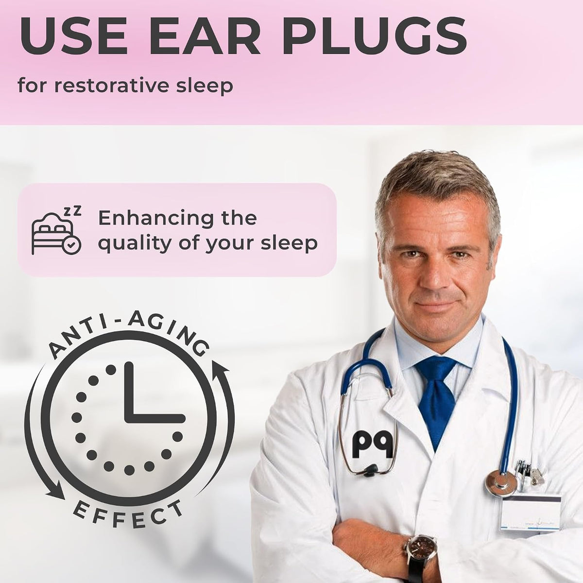 PQ Wax Ear Plugs for Sleep - 6 Silicone Wax Earplugs for Sleeping and Swimming - Gel Ear Plugs for Noise Cancelling, Ear Protection - Sleeping Earplugs with Sound Blocking (6-Pillows). Beige