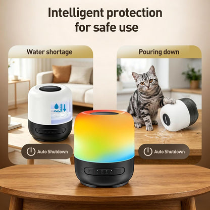 Essential Oil Diffuser, 300ml Ultrasonic Aromatherapy Oil Diffuser & Humidifier with 7 Color Night Lights, Quiet 20dB Operation for 12 Hours, for Home, Bedroom, Office (2)