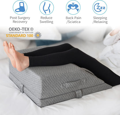 KingPavonini Adjustable Leg Elevation Pillows for Swelling & Pain Relief