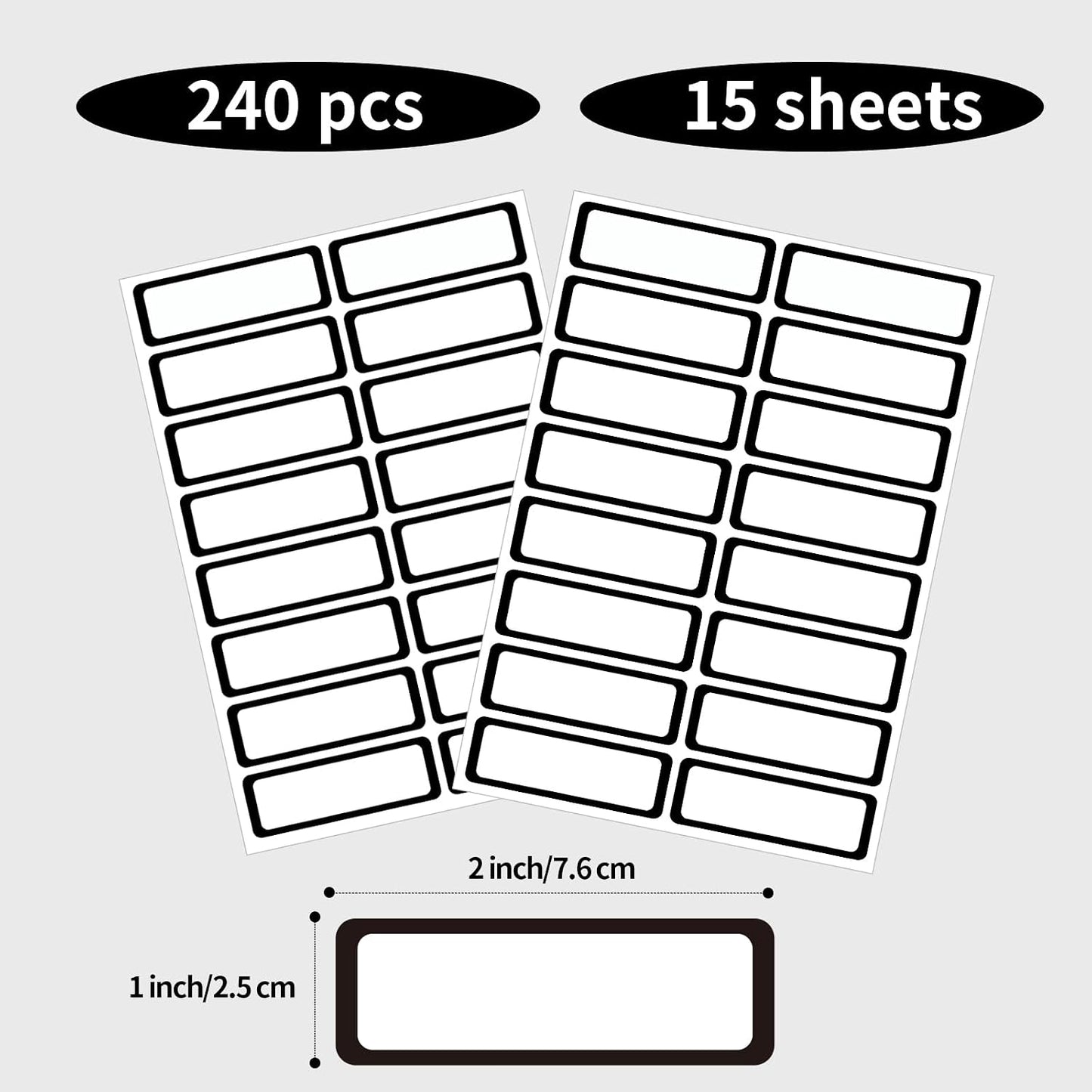 Removable Freezer Labels Stickers, 1 x 3 Inch Blank Removable Freezer Labels Food Storage Stickers, Date Label Waterproof Oil Resistant Easy Clean No Residue- 250 Sheets
