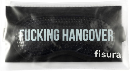 Fisura - Black Cooling Gel Eye Mask for Migraine Relief – Reusable Cold Eye Mask for Puffy Eyes & Dark Circles, Hot & Cold Therapy for Headache & Sinus Pain with Storage Pouch, 7.28 x 3.54 in