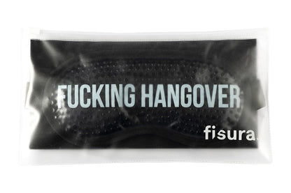 Fisura - Black Cooling Gel Eye Mask for Migraine Relief – Reusable Cold Eye Mask for Puffy Eyes & Dark Circles, Hot & Cold Therapy for Headache & Sinus Pain with Storage Pouch, 7.28 x 3.54 in