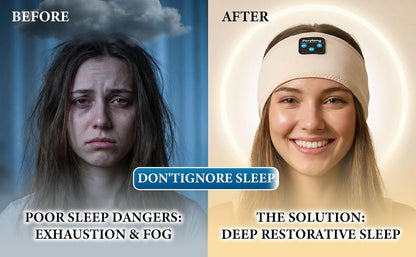Perytong Sleep Headphones Bluetooth 5.4 Headband, Wireless Sleep Headphones with Ultra-Thin HD Stereo Speakers for Side Sleepers, Soft & Sweat Resistant Sport Headband for Yoga Travel Workout