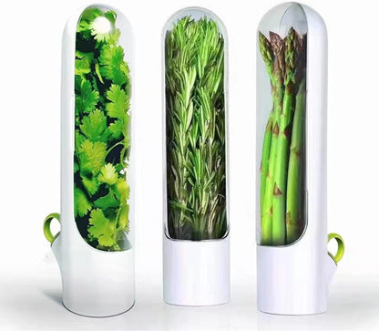 Herb Saver Pod, Cilantro Containers For Refrigerator ,Container Keeper for Freshest Produce, Herb Storage Container for Cilantro, Mint, Asparagus(1 Pack)