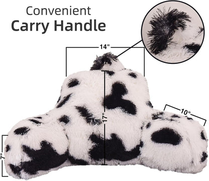A Nice Night Ivory Reading Pillow, 18.5" Bed Wedge Pillows with Arms