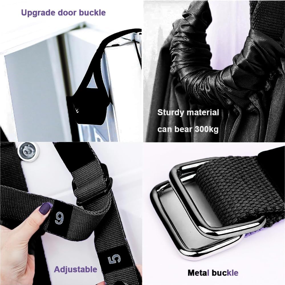 Aerial Yoga Rope for Door,Yoga Door Swing,Leg Stretcher Strap | Stretching Strap,Backbend Training Rope, Flexibility Trainer Stretching Equipment Assist Stretch for Gymnastics