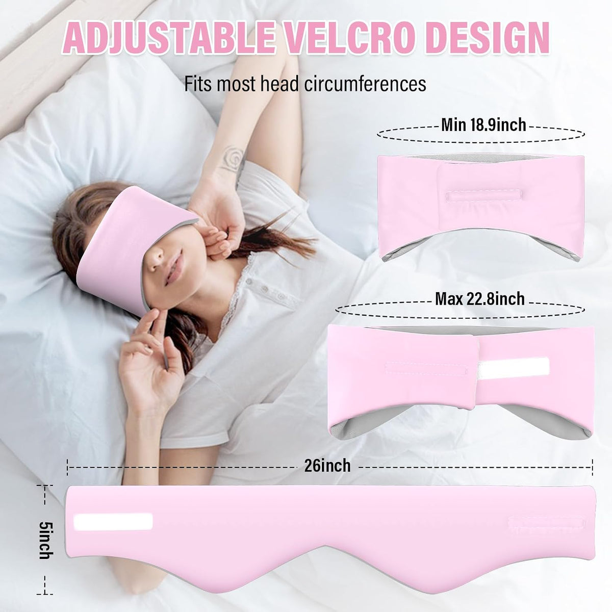 Sleep Mask & Earmuffs for Sleep - 2 in 1 Ear & Eye Mask with Ear Plugs