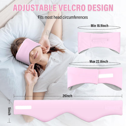 Sleep Mask & Earmuffs for Sleep - 2 in 1 Ear & Eye Mask with Ear Plugs