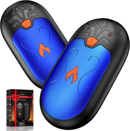 Hand Warmers Rechargeable 2 Pack, Electric Hand Warmer, 24Hrs Long Lasting Magnetic Reusable Hand Warmers with 3 Heat Settings, Portable Pocket Heater, for Men, Women, Camping, Hunting, Golf, Ski