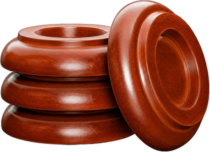Caster Cups,Piano Caster Cups Furniture Coasters for Hardwood Floors Wood Floor Protectors for Furniture Piano Floor Protectors (Natural)