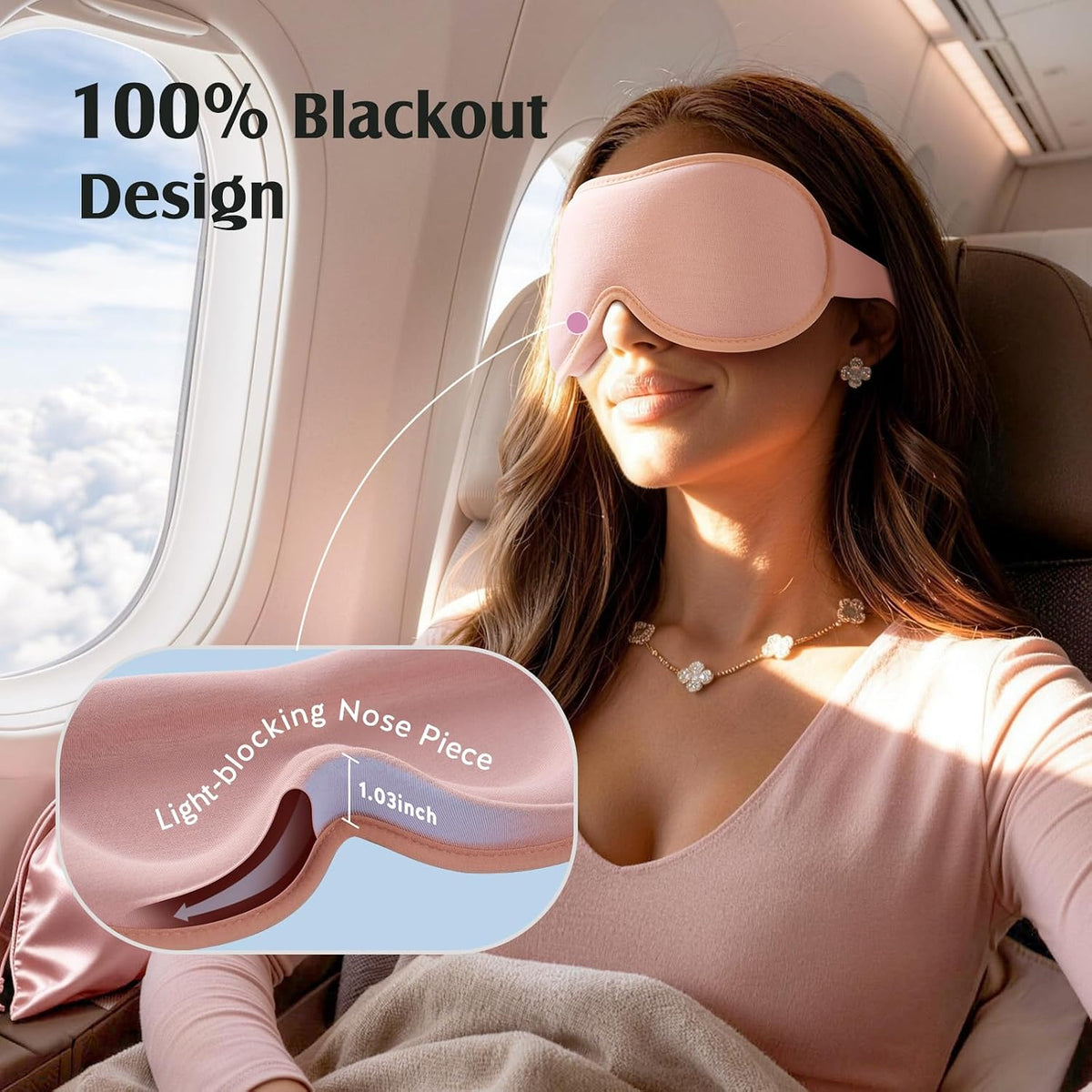 YFONG Sleep Mask for Women Lash Extension 3D PRO Eye Mask for Sleeping