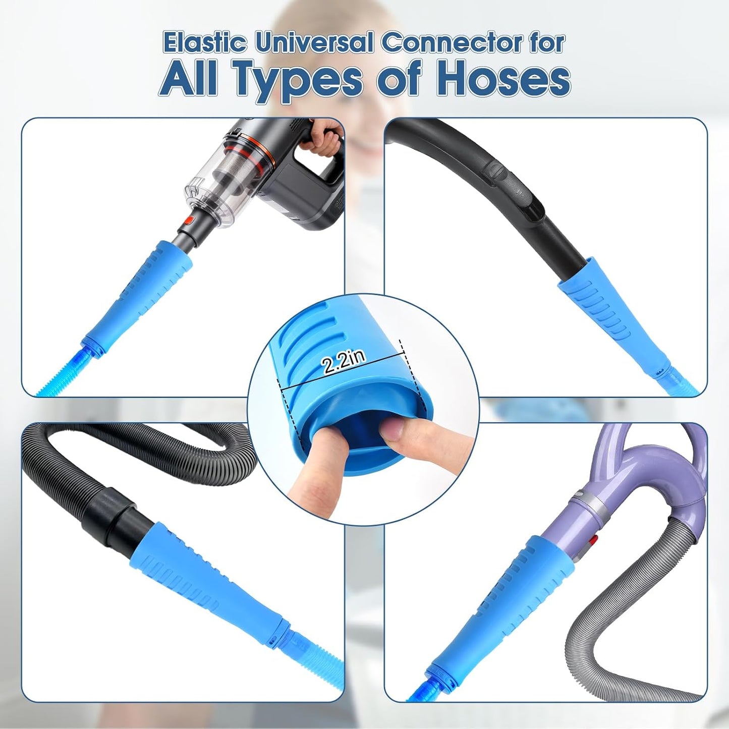 Universal Dryer Vent Cleaner Kit Compatible with Most Vacuum Cleaner Include Vacuum Hose Attachment Accessories Brush Lint Act Brush,Dryer Vent Vacuum Hose with Basic Protective Gloves