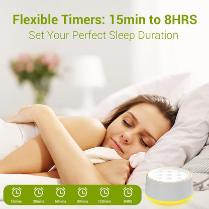 White Noise Machine with Night Light for Sleeping