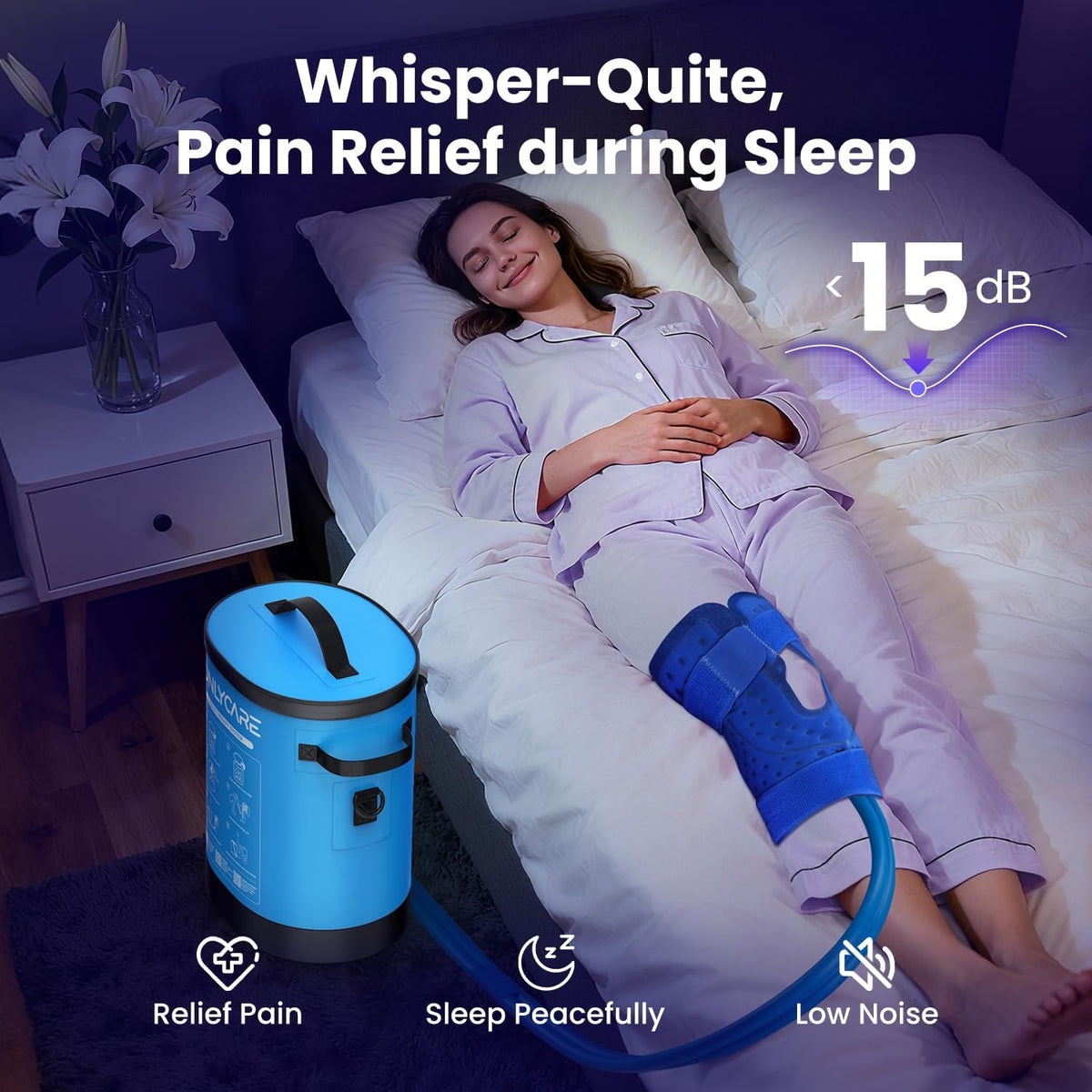 ONLYCARE Cold Therapy Machine, Ice Machine for Knee After Surgery