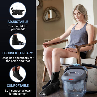 Cold Water Therapy Versatile-Fit Pad for PMT Cryotherapy Unit - Post Surgery and Injury Recovery - Pad Only for Circulating Ice Machine for Knee, Shoulder Pain Relief - with Custom couplings