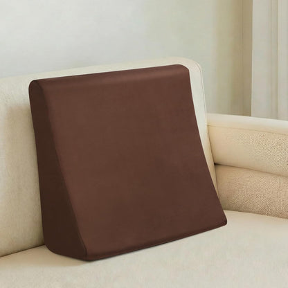 Vekkia Lumbar Support Pillow for Recliner, Ergonomic Back Support for Couch | Backrest Pillow, Improve Posture, Relieve Back Pain for Long Sitting & Elderly, for Armchair & Sofa, Removable Cover,Brown