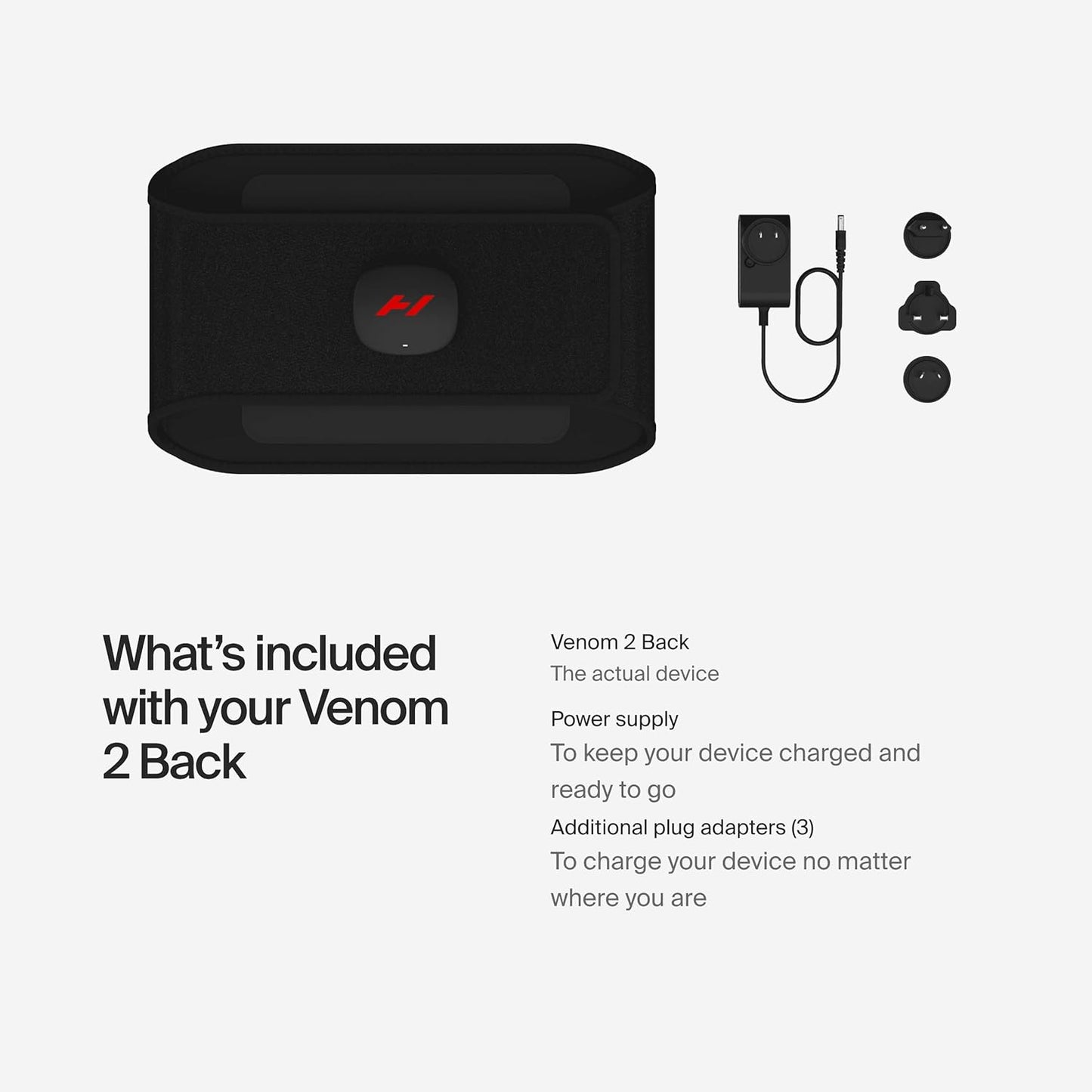 Hyperice Venom 2 Back Heated Vibration Massage Therapy Wrap Pain Relief | Relieve Pain | Soreness | Tightness | Increase Blood Flow |Three Precise Settings and Patterns | Up to 3 Hour Battery Life