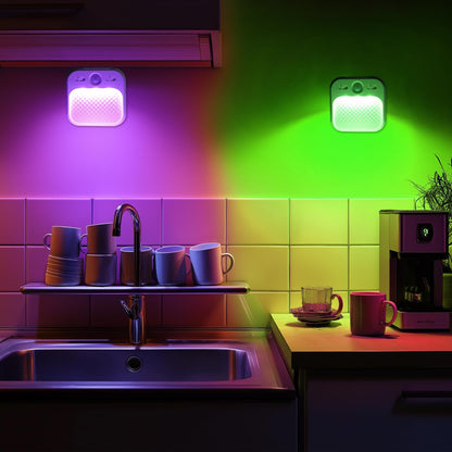 DAMI Motion Sensor Night Lights Rechargeable with Timer, Battery Cabinet Light with 3 Color Temperatures Stepless Dimming, Magnetic Closet Light for Travel, RV, Cruise Essentials 2026