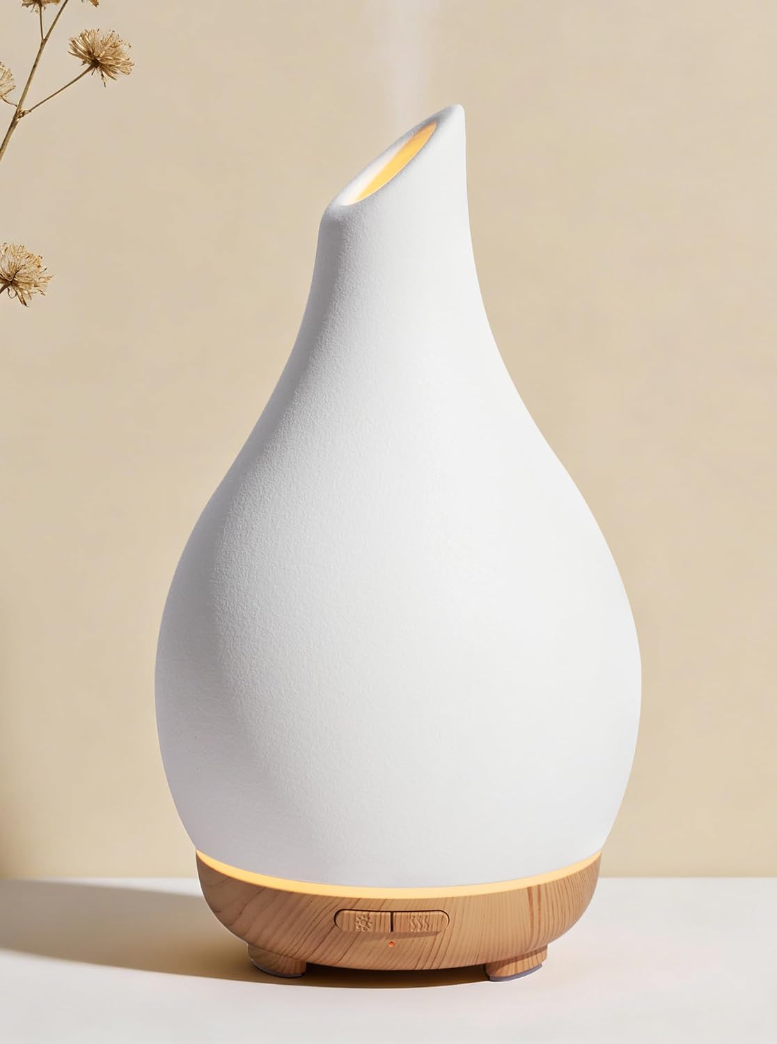 InnoGear 150ml Ceramic Essential Oil Diffuser, Diffusers for Home, White