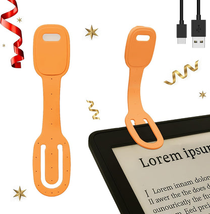Rechargeable Kids Book Light, Cute Bookmark Reading Light for Kids, Dimmable Portable LED Book Light for Reading in Bed, Eye-Caring Bedtime Reading Lamp for Children & Travel, Brown