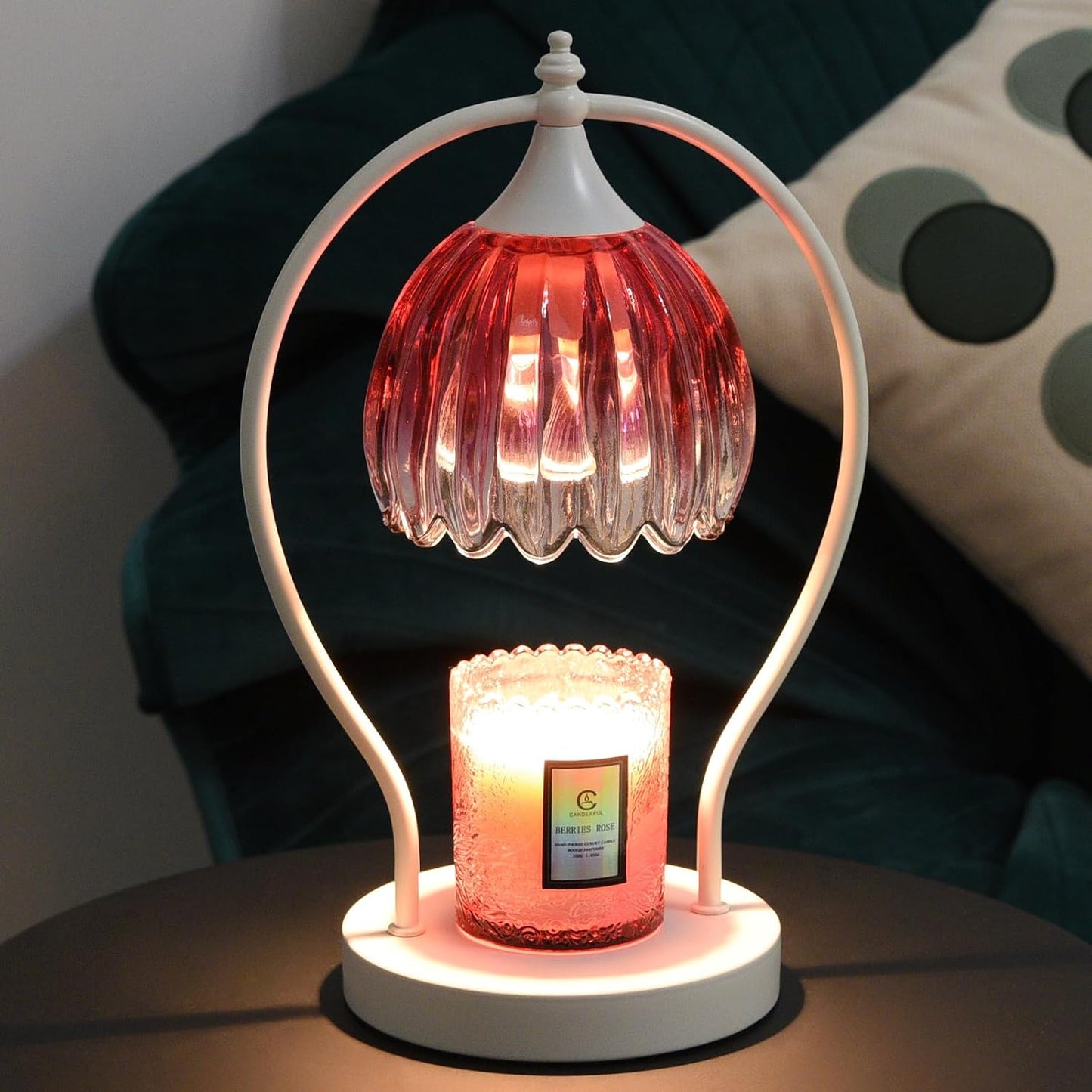 GOODBUY Candle Warmer Lamp with Timer Dimmable: Electric Candle Warmer Birthday Gifts for Women Mom - Candle Lamp Warmer House Warming Gifts New Home Decor - Wax Warmer for Jar Candles with 2 Bulbs