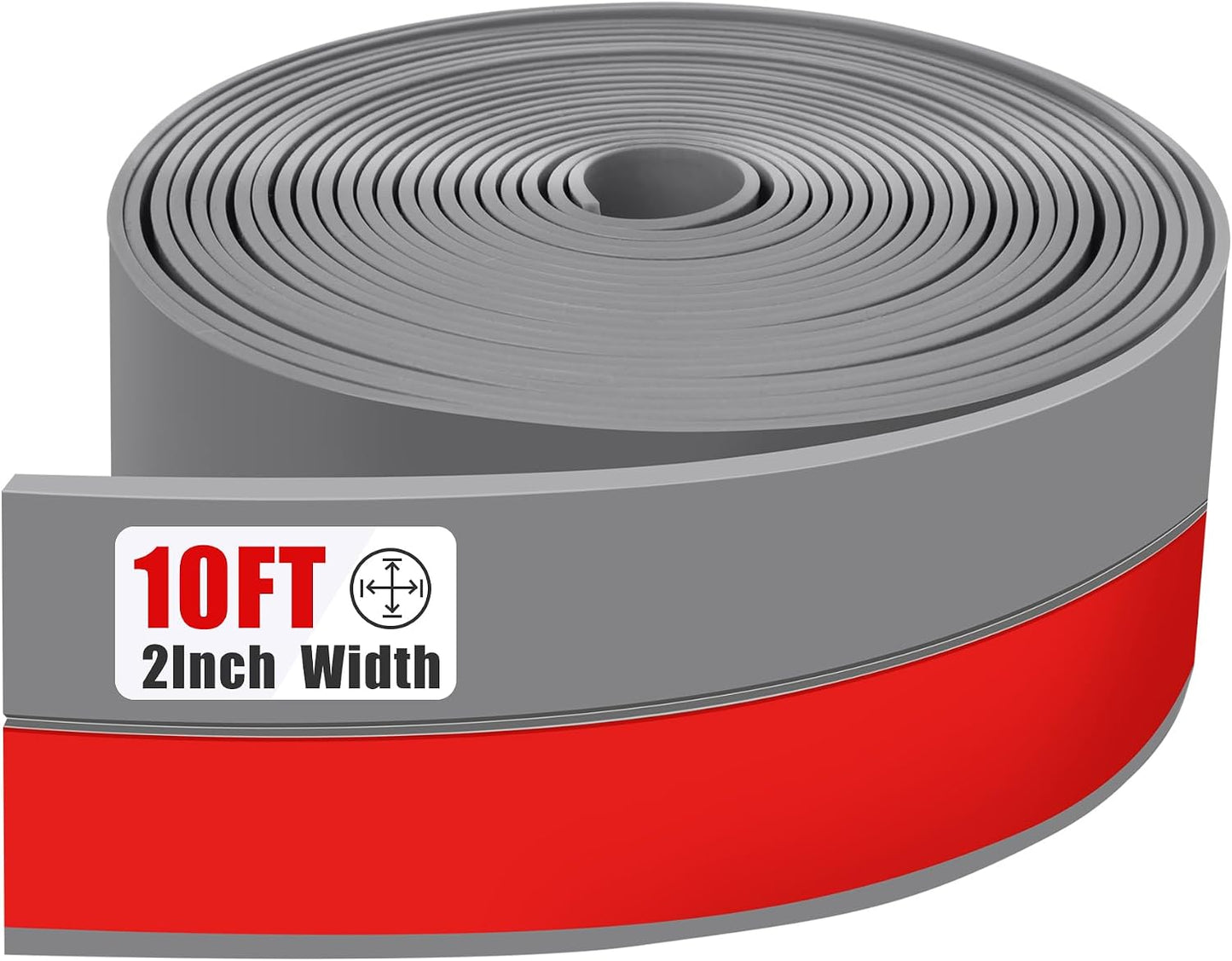 Draft Seal Tape for Doors and Windows 2 in x 20 Ft Silicone Weather Stripping Extra Thick 2mm Door Seal Strip with Strong Adhesive Draft Insulation Stopper Side Seal - Clear