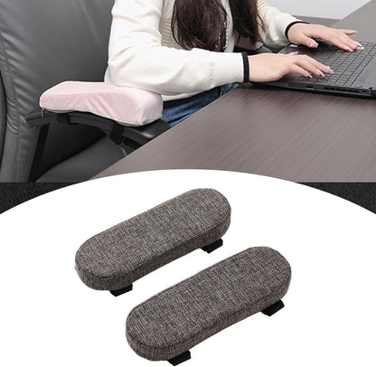 Office Chair Armrest Pad Elbow Cushion Thick Removable Cover Desk Chair Armrest Cushion Arm Padding for Recliners Sofa Home, Beige