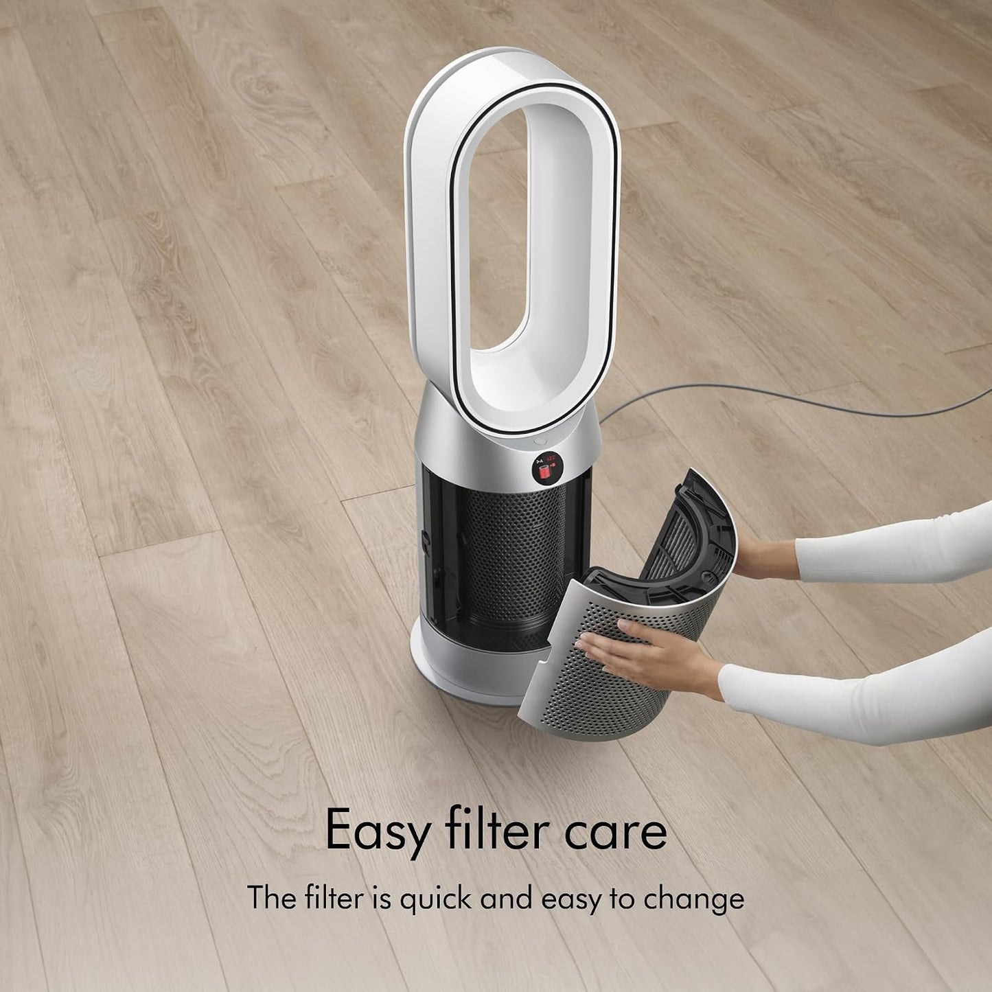 Dyson Purifier Hot+Cool HP07 Air Purifier, Heater, and Fan | White/Silver, Large
