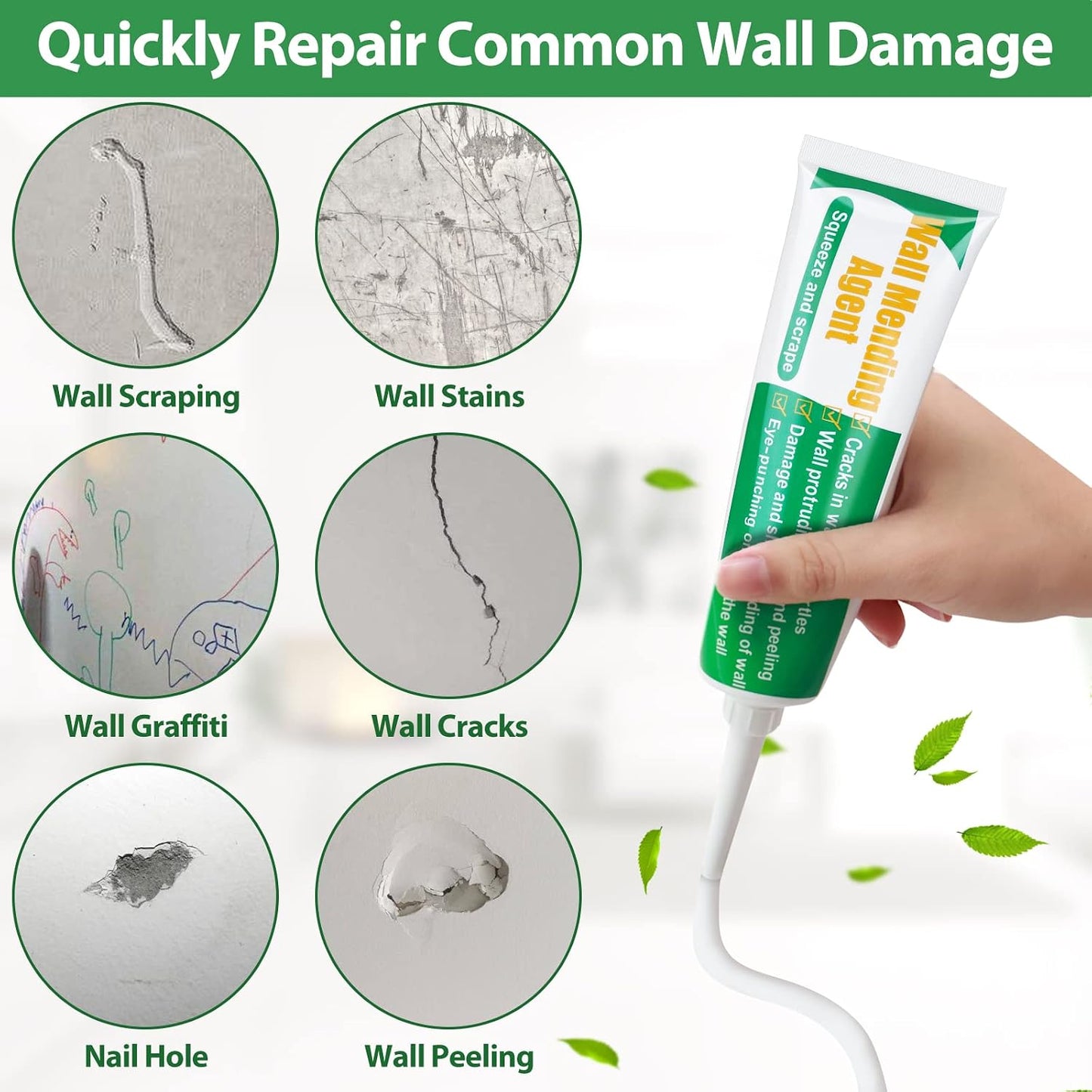 Ranekie 14 Pack Drywall Repairs Patch, 4/6/8 Inch Drywall Repair Kit with Extended Self-Adhesive Mesh,Large Hole Patch Repair for Drywall,Heavy Duty Dry Wall Hole Repair Patch