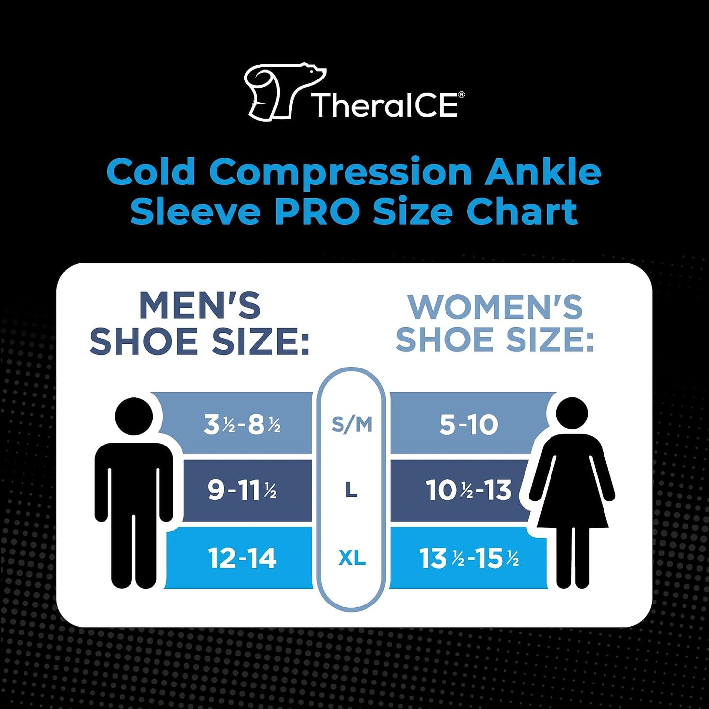 TheraICE Ankle Ice Pack Wrap, Achilles Tendonitis Brace, Plantar Fasciitis | Cold Therapy Compression Sleeve, Sock-Style Slip-On Fit for Women and Men, Eases Sprains, Swelling, Sore Feet and Heel